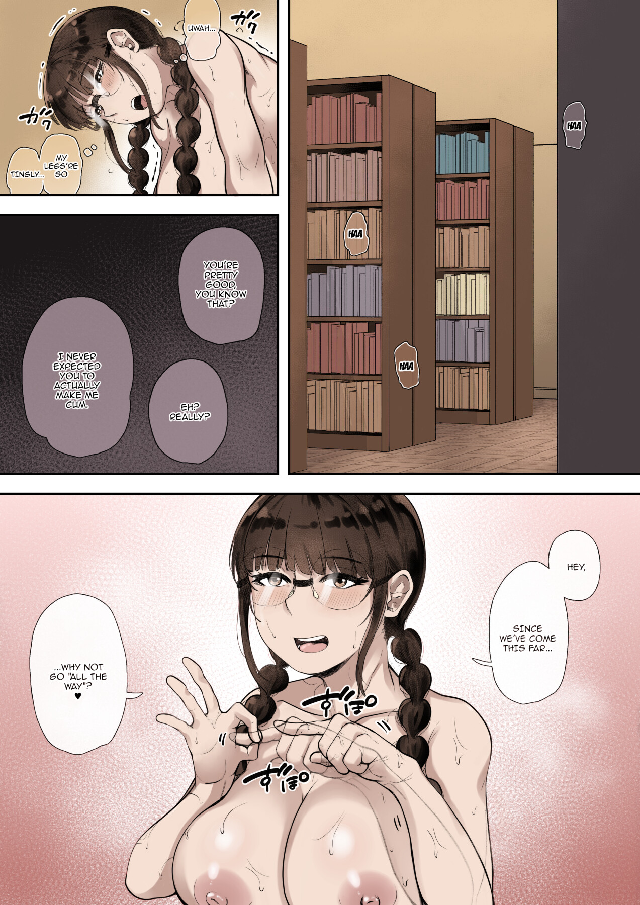 Hentai Manga Comic-The Busty Library Committee President Is Very Interested In Lewd Stuff (Color)-Read-18